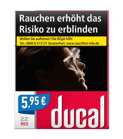 Ducal Red Cigarettes 22 Stück